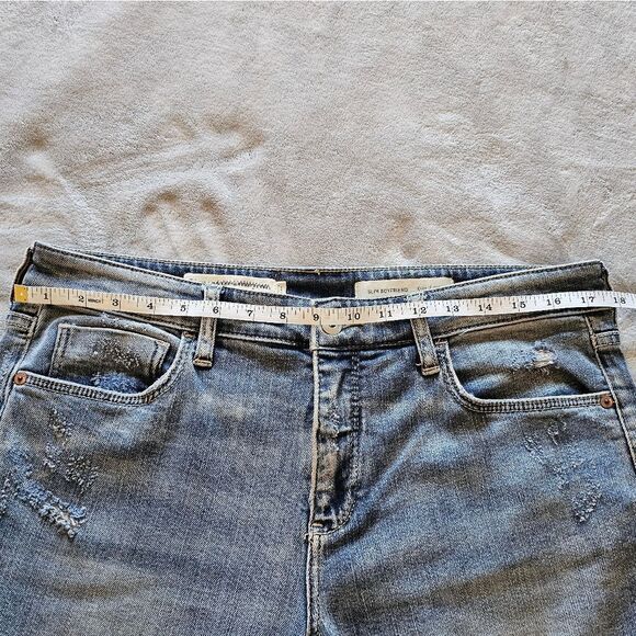 Anthropologie Pilcro And The Letterpress Ripped Slim Boyfriend Jean Size 30 - Picture 6 of 6